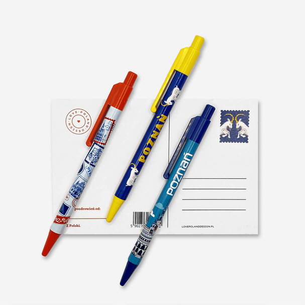 Set of 3 pens Poznań