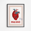 Plakat Serce Miłość 50x70