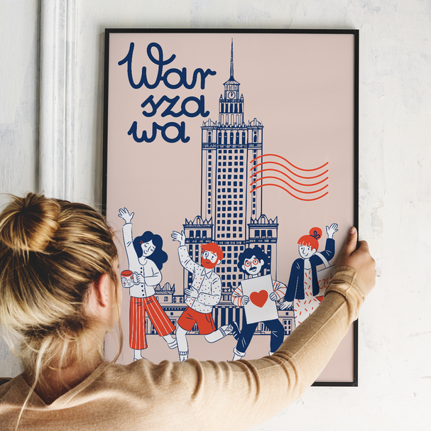 Poster Palace of Culture People 21x30