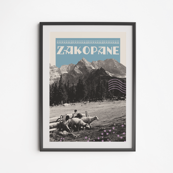 Plakat Zakopane Tatry Kolaż 30x40