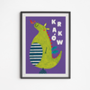 Plakat Kraków Smok Baryłka 50x70