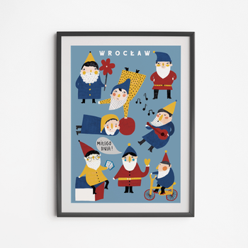 Poster Wroclaw Dwarfs 30x40