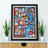Poster Wroclaw Map 21x30