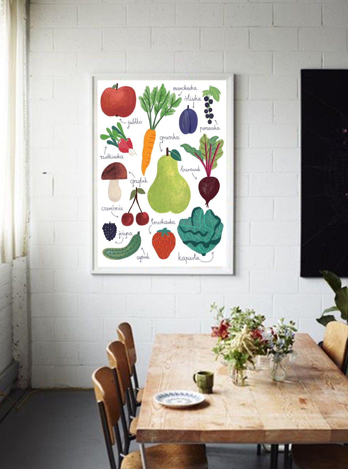 Plakat Owoce i Warzywa 21x30