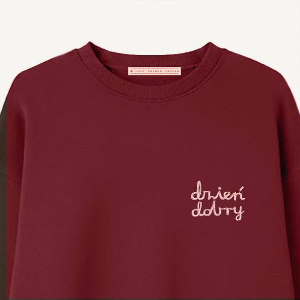 Bluza Dzień Dobry Bordo