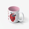 Ceramic Mug Heart Miłość Pink