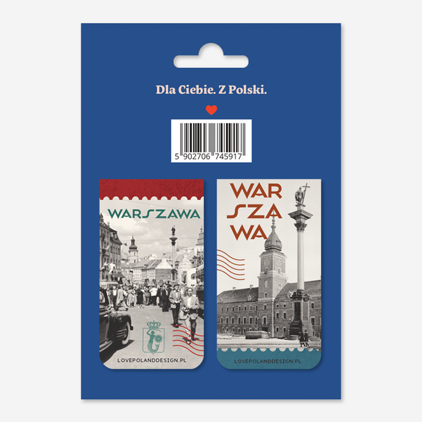Magnetic Bookmarks Warsaw Royal Castle Collages