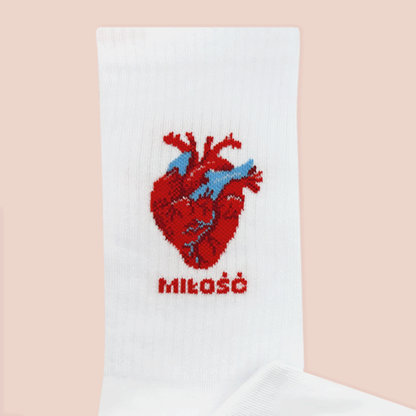 Sports Socks Cardio Heart