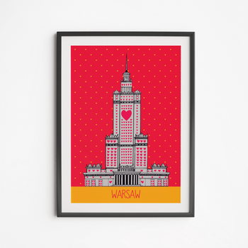 Plakat Pałac Kultury Serca Koral 40x50