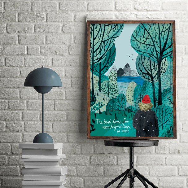 Plakat New Beginnings 50x70