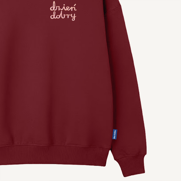 Sweatshirt Dzień Dobry Burgundy