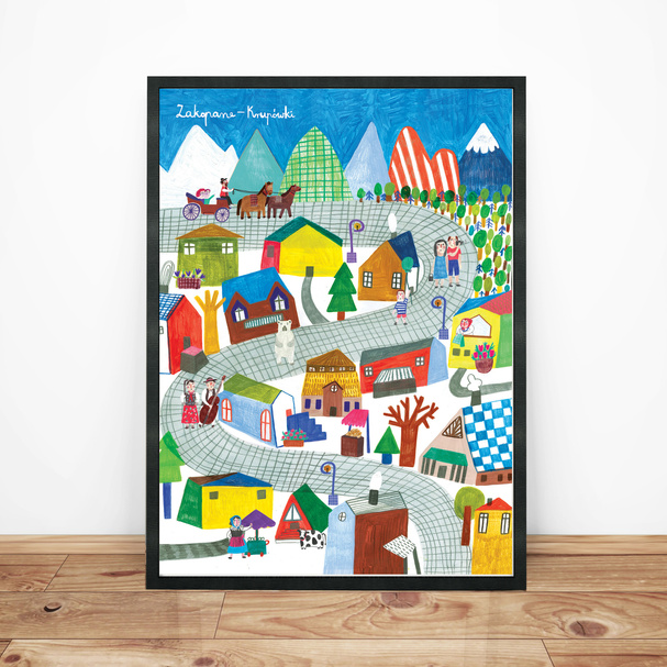 Plakat Zakopane Krupówki 21x30