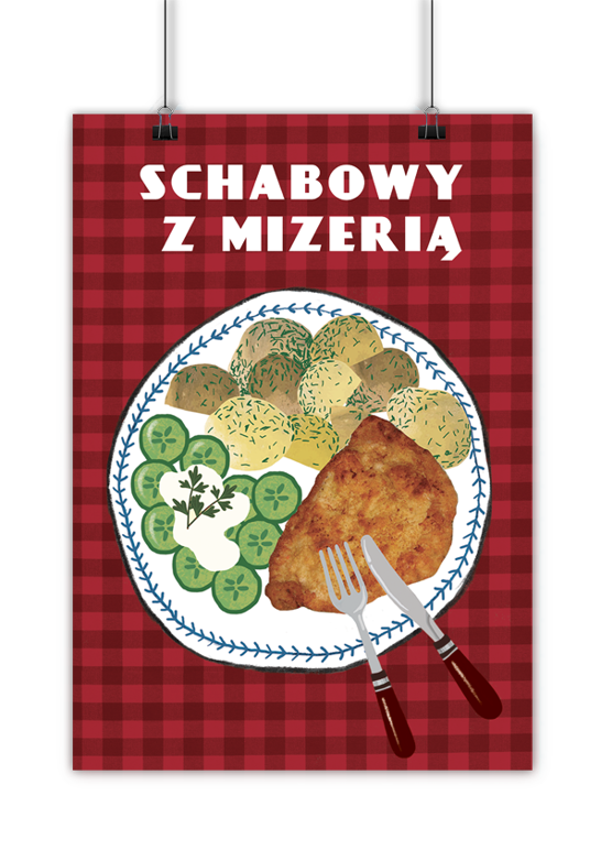 Plakat Schabowy z Mizerią 40x50